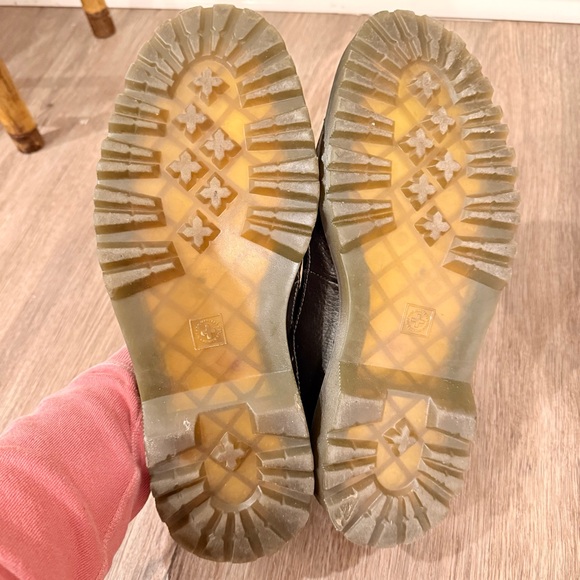 Dr Martens UTAH Mens Dark Brown Leather Slip On Loafer Shoes Chunky Sz 11 Grunge - Picture 6 of 7